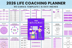 Life Coaching Planner for Personal Growth - CraftNest - Digital Crafting and Art