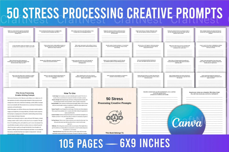 Stress Processing Creative Prompts - CraftNest - Digital Crafting and Art
