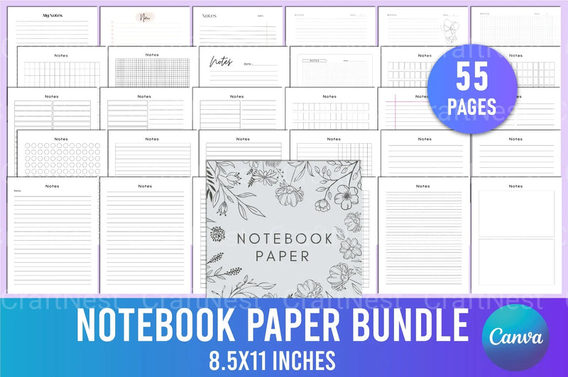 Stylish Notebook for Creative Ideas - CraftNest - Digital Crafting and Art