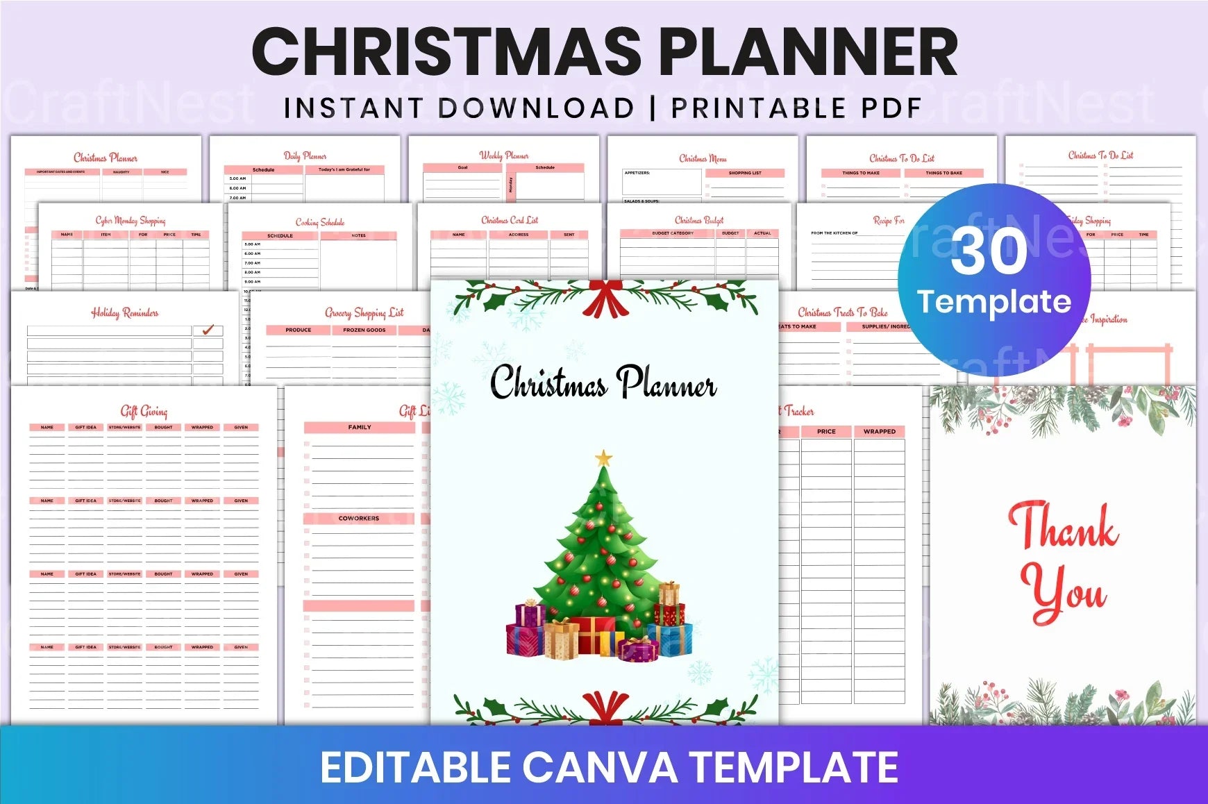 Christmas Planner: Organize Your Holiday Season - CraftNest - Digital Crafting and Art
