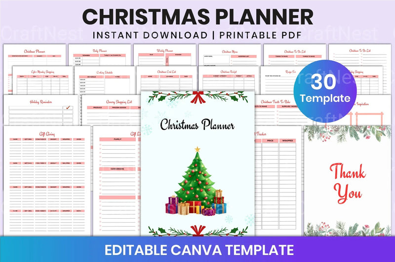 Christmas Planner: Organize Your Holiday Season - CraftNest - Digital Crafting and Art