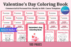 Valentine's Day Coloring Book for Kids - CraftNest - Digital Crafting and Art