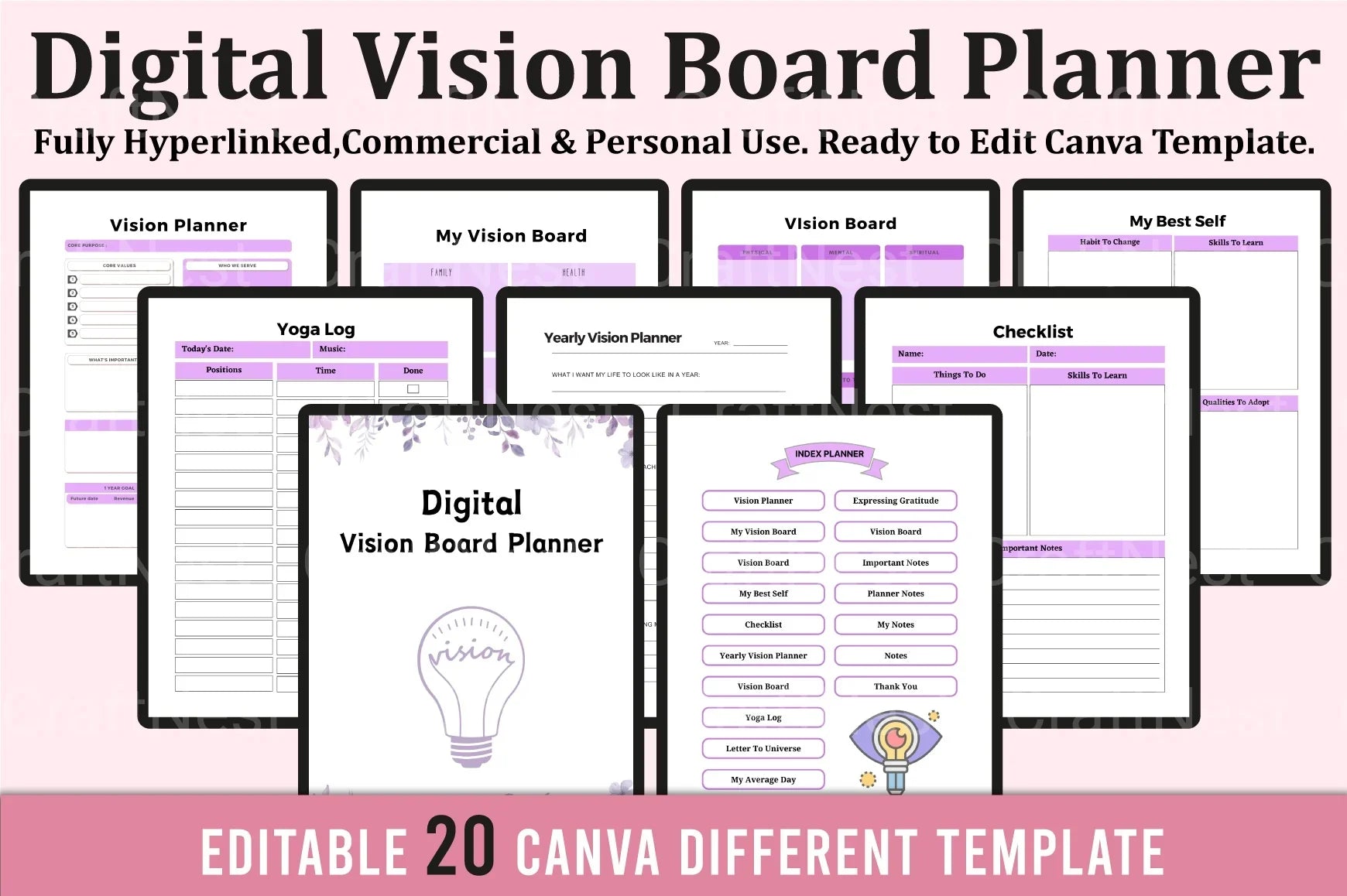 Vision Board Planner - CraftNest - Digital Crafting and Art
