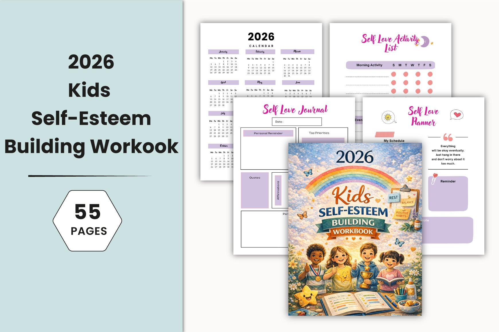 Kids Self-Esteem Building Workbook
