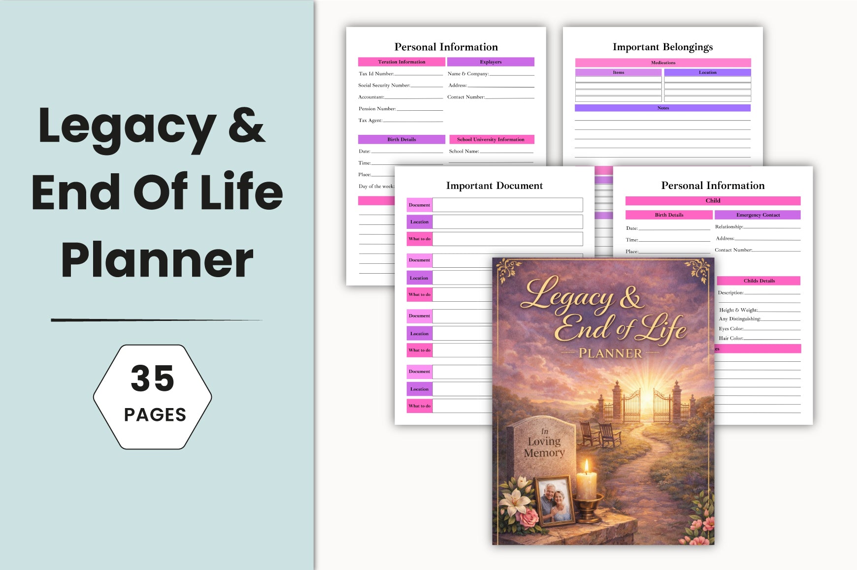 Legacy End of Life Planner