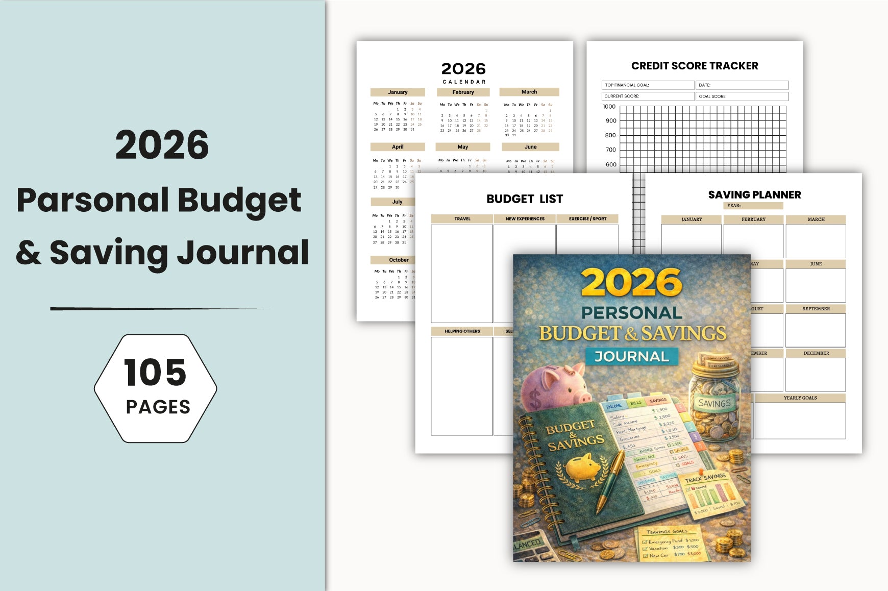 Personal Budget Savings Journal