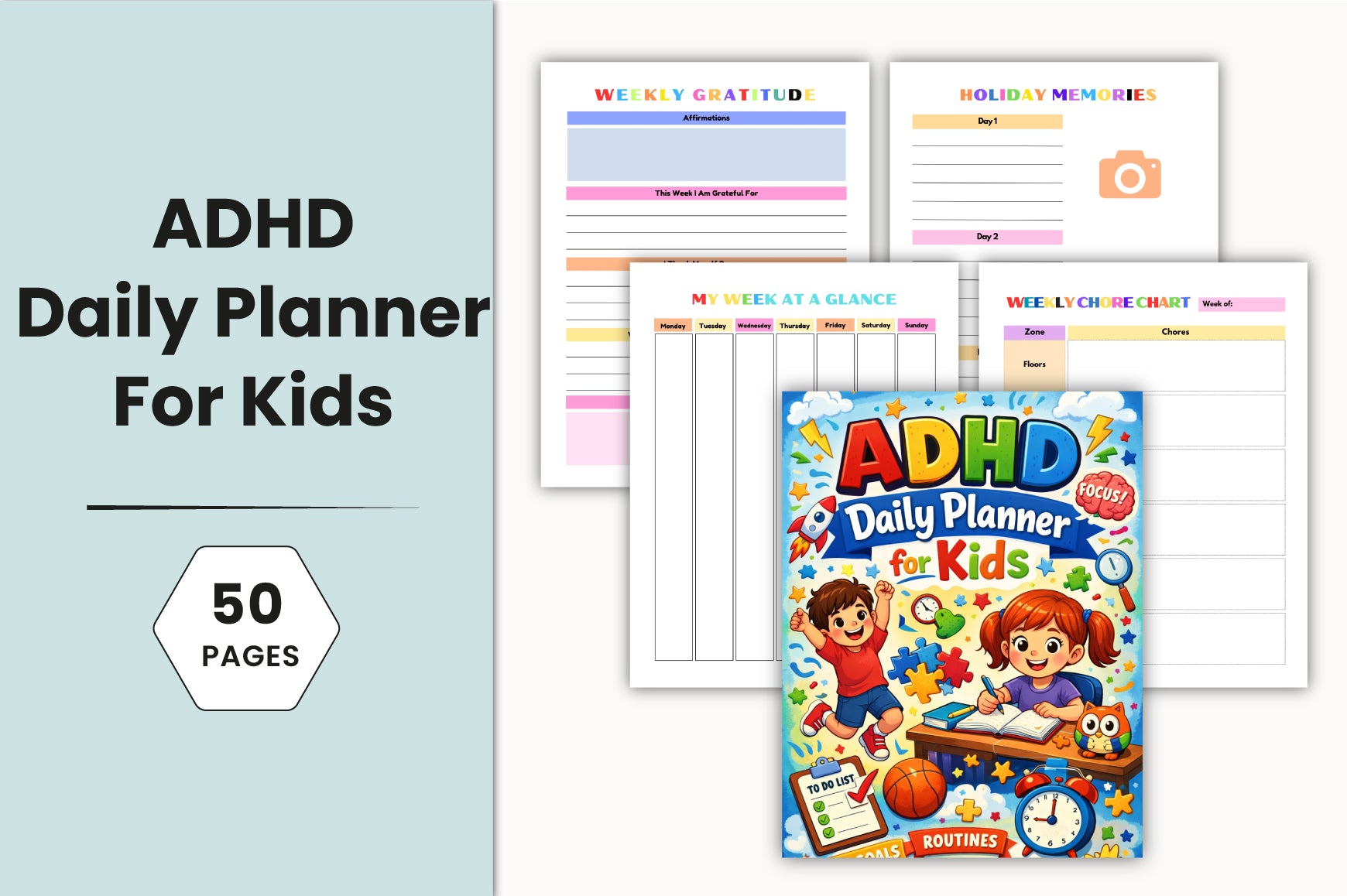 ADHD Daily Planner for Kids