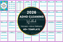 ADHD Cleaning Workbook for Effective Organization - CraftNest - Digital Crafting and Art