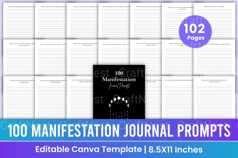 Manifestation Prompts for Personal Growth - CraftNest - Digital Crafting and Art