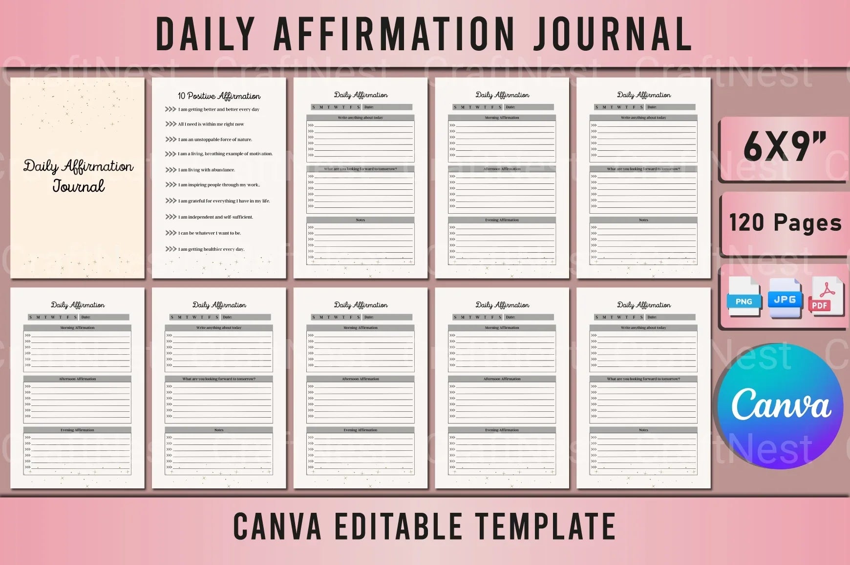 Daily Affirmation for Positivity and Growth - CraftNest - Digital Crafting and Art