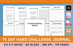 Day Hard Challenge Planner - Printable Planner - CraftNest - Digital Crafting and Art