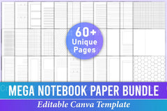 Mega Notebook 01344 - CraftNest - Digital Crafting and Art