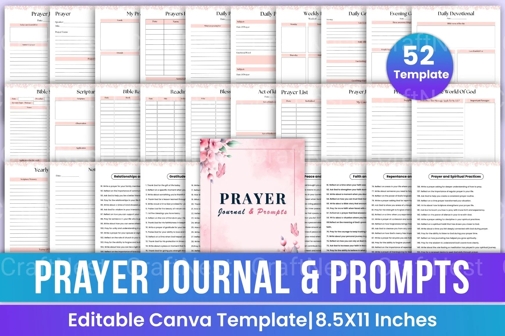 Prayer Prompts for Spiritual Growth - CraftNest - Digital Crafting and Art