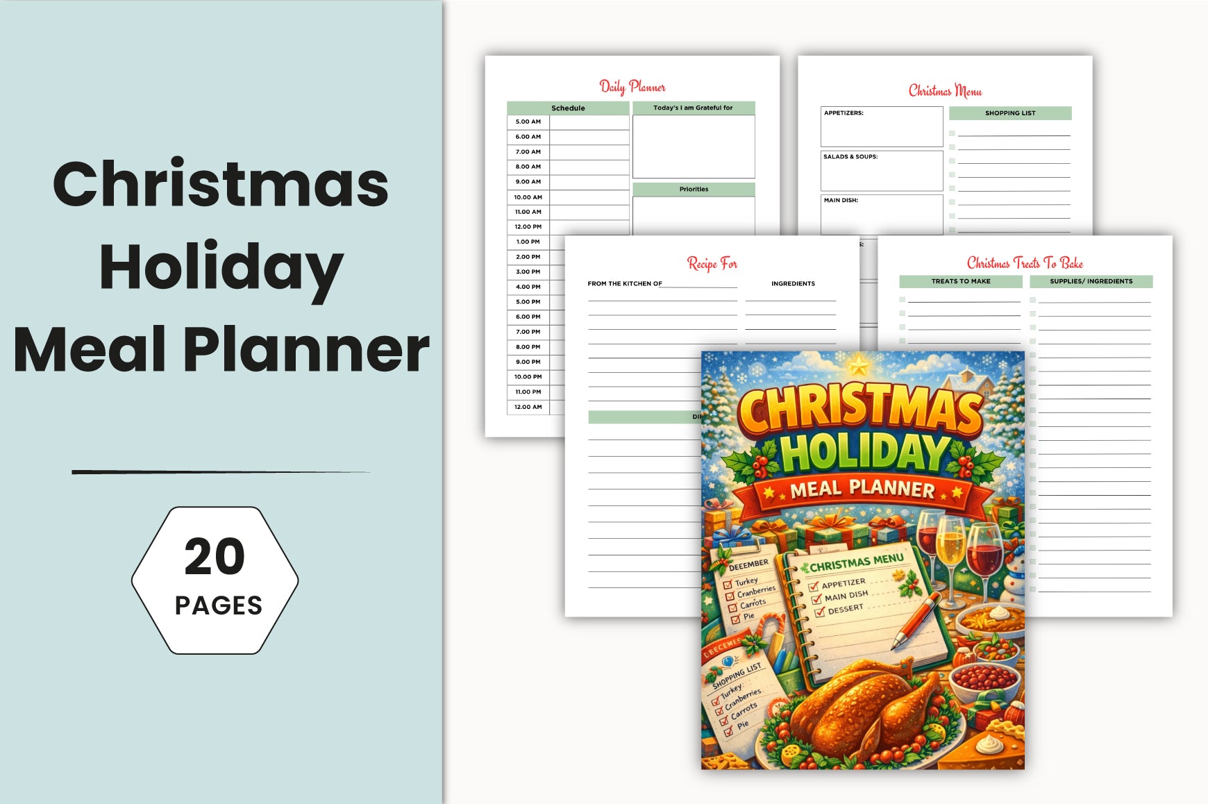Christmas Holiday Meal Planner