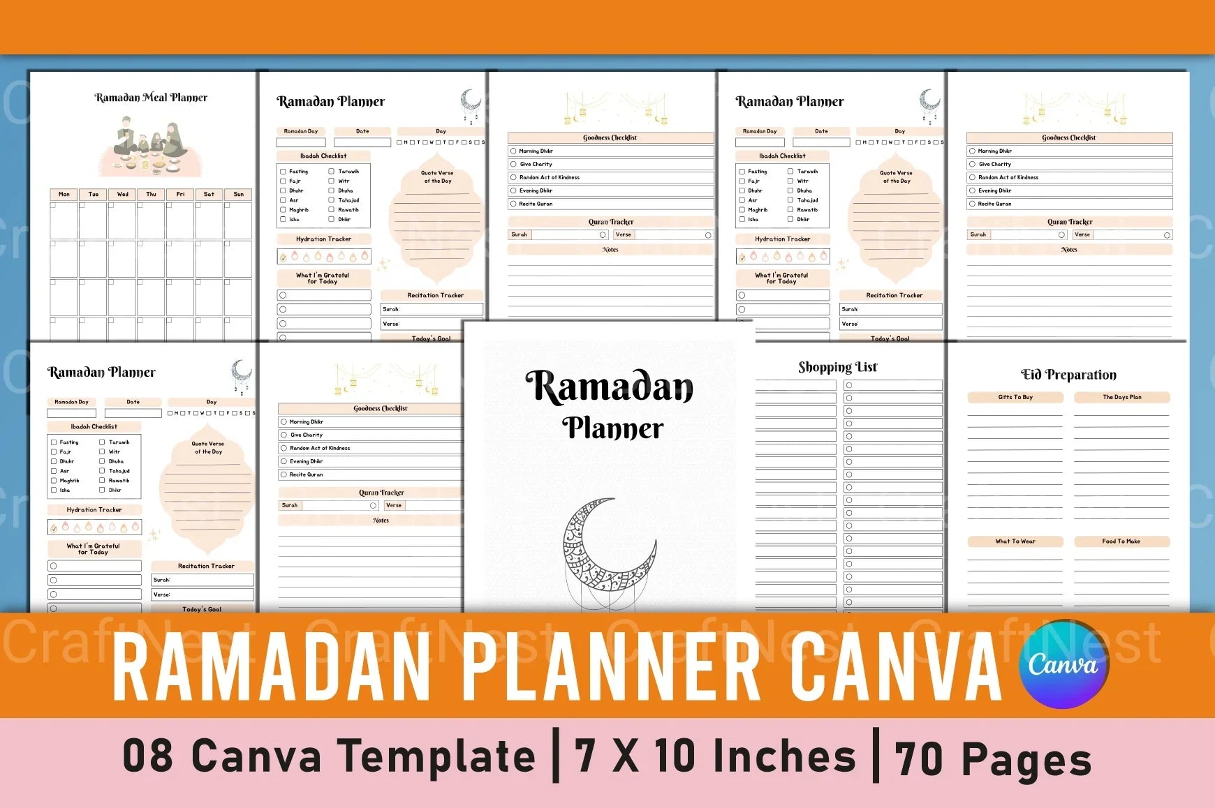 Ramadan Planner: Organize Your Month Effectively - CraftNest - Digital Crafting and Art