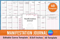Manifestation Canva Template for Creative Designs - CraftNest - Digital Crafting and Art