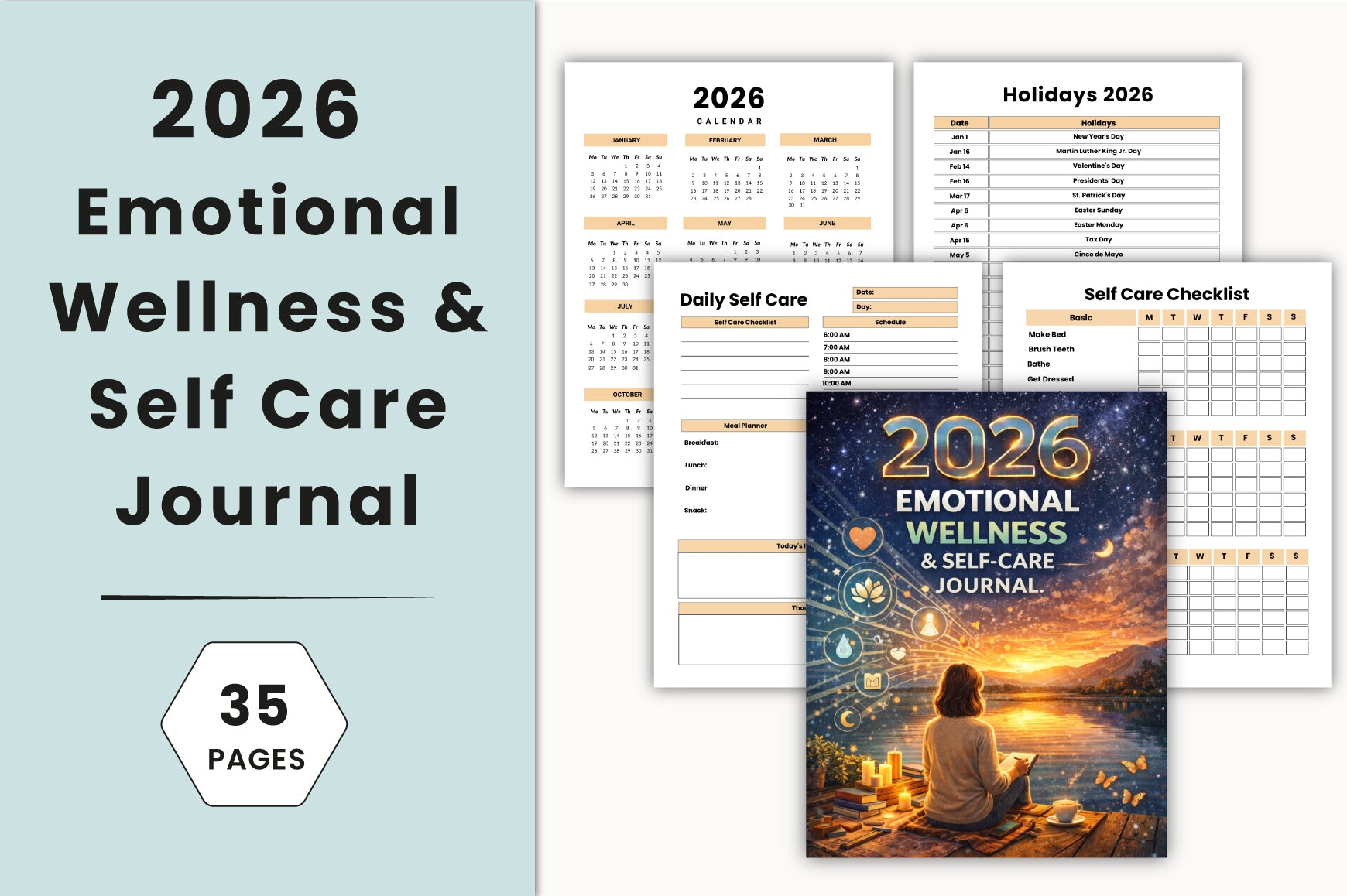 Emotional Wellness Self-Care Journal