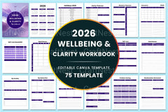 Wellbeing Clarity Workbook for Personal Growth - CraftNest - Digital Crafting and Art