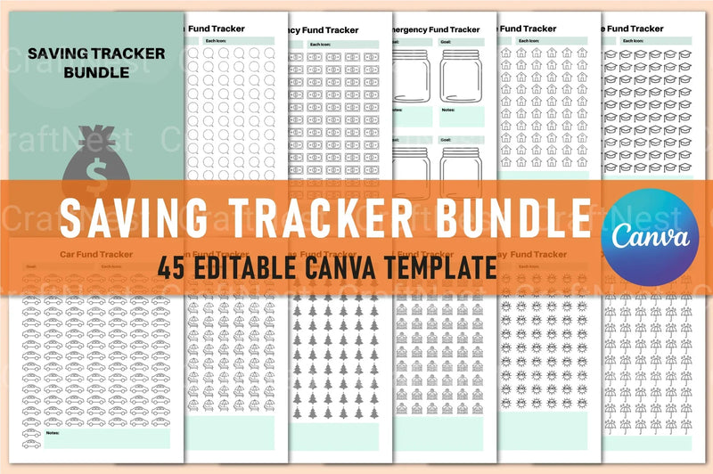 Efficient Saving Tracker for Budget Management - CraftNest - Digital Crafting and Art