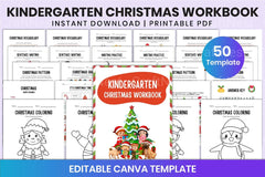 Kindergarten Christmas Workbook - CraftNest - Digital Crafting and Art