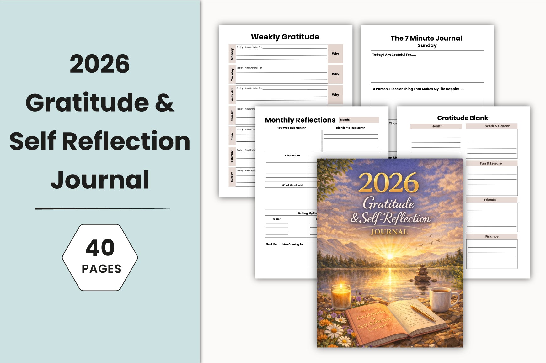 Gratitude Self-Reflection Journal
