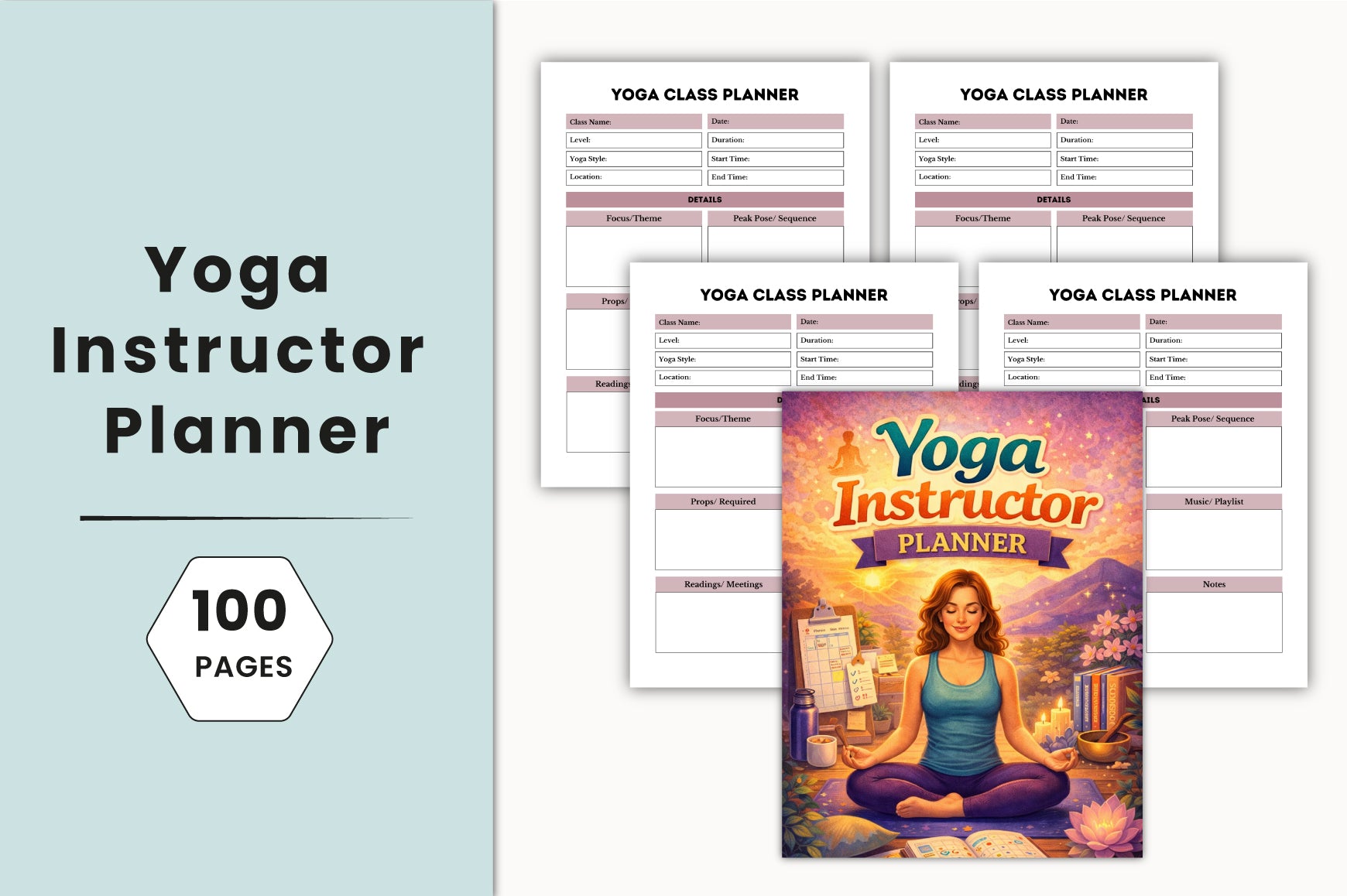 Yoga Instructor Planner