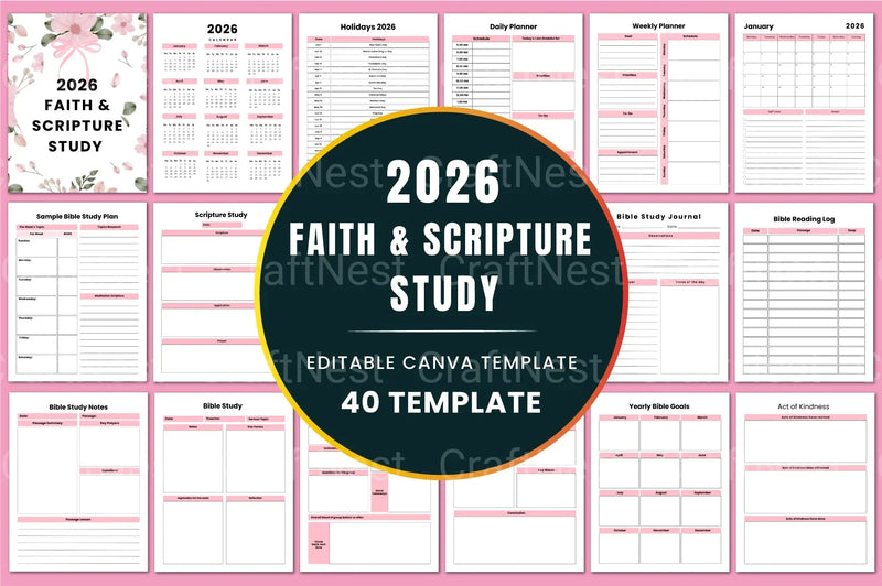 Faith Scripture Study Guide - CraftNest - Digital Crafting and Art