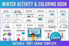 Winter Activity Coloring Book for Kids - CraftNest - Digital Crafting and Art