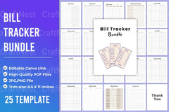 Bill Tracker Tool - CraftNest - Digital Crafting and Art