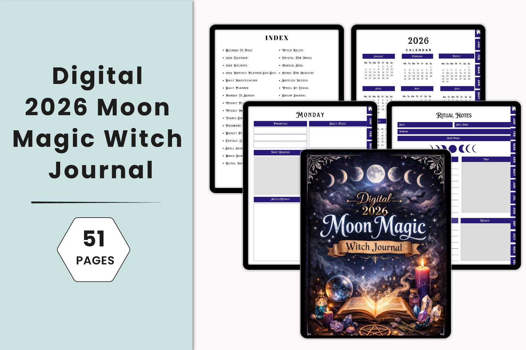 Moon Magic Witch Journal