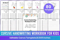 Cursive Handwriting Workbook for Kids - CraftNest - Digital Crafting and Art