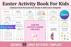 Easter Activity Book for Kids - CraftNest - Digital Crafting and Art