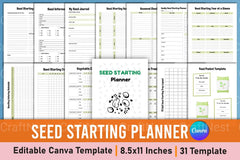 Seed Starting Planner Guide - CraftNest - Digital Crafting and Art