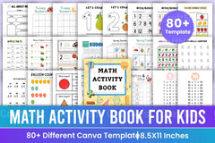 Math Activity Book for Kids - CraftNest - Digital Crafting and Art