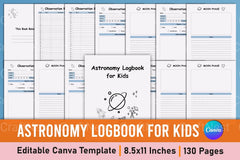 Astronomy Logbook for Kids: Explore the Stars - CraftNest - Digital Crafting and Art