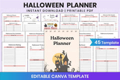 Halloween Planner Canva Template - CraftNest - Digital Crafting and Art