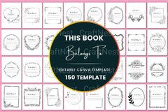 This Book Belongs To: Personalized Bookplate Design - CraftNest - Digital Crafting and Art