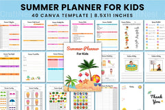 Summer Planner for Kids - CraftNest - Digital Crafting and Art