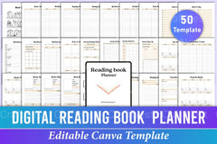 Reading Book Planner for Organized Reading - CraftNest - Digital Crafting and Art
