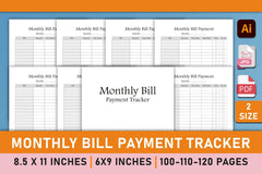 Monthly Bill Payment Tracker Planner Bundle - CraftNest - Digital Crafting and Art
