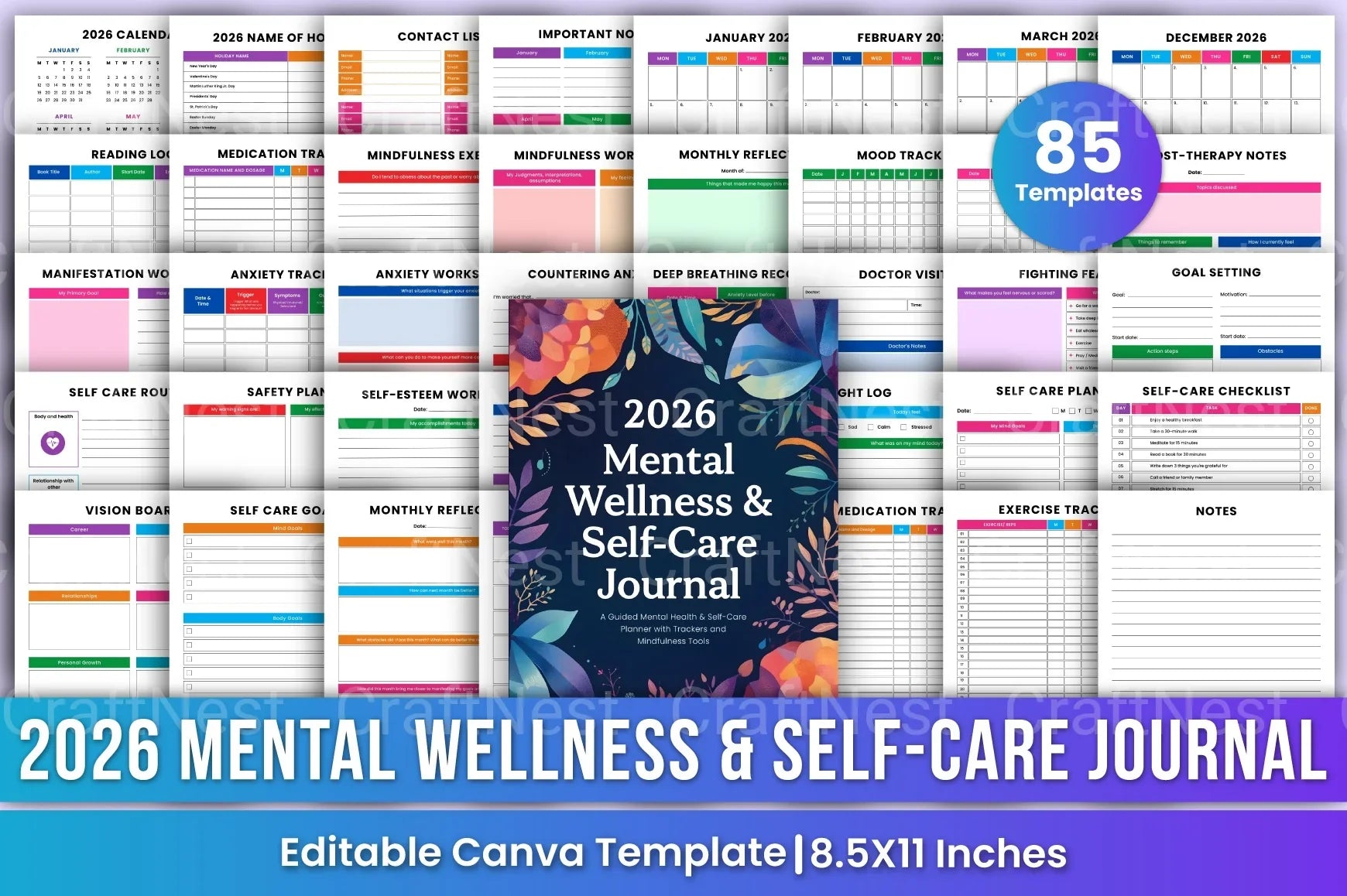Mental Wellness Self-Care Guide - CraftNest - Digital Crafting and Art