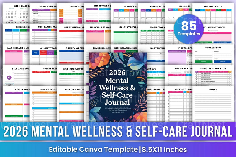 Mental Wellness Self-Care Guide - CraftNest - Digital Crafting and Art