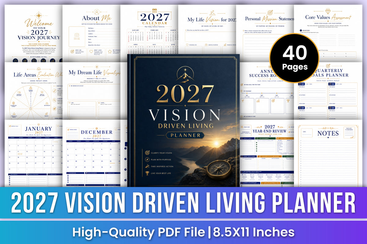 Vision Driven Living Planner