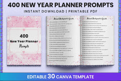 New Year Planner Prompts for Goal Setting - CraftNest - Digital Crafting and Art