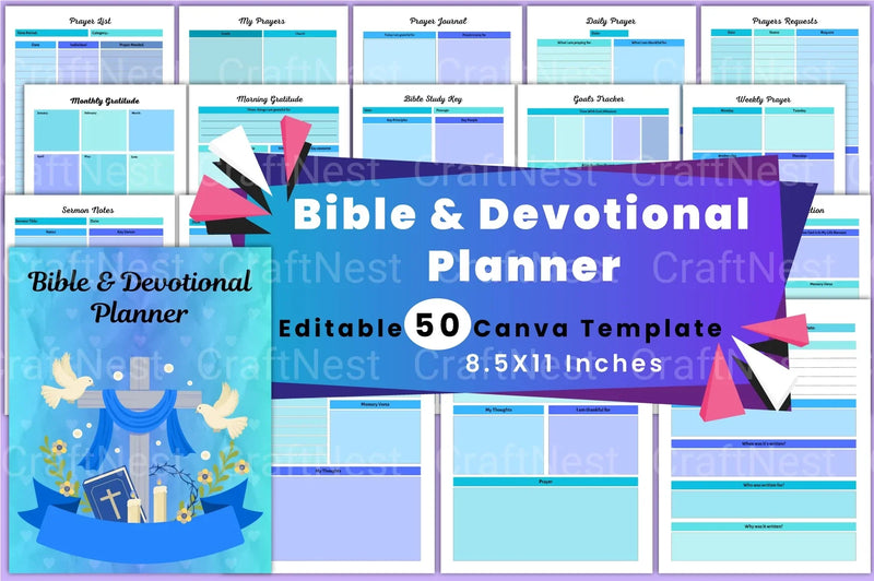Bible Devotional Planner for Daily Inspiration - CraftNest - Digital Crafting and Art