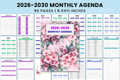 Monthly Agenda Planner - CraftNest - Digital Crafting and Art