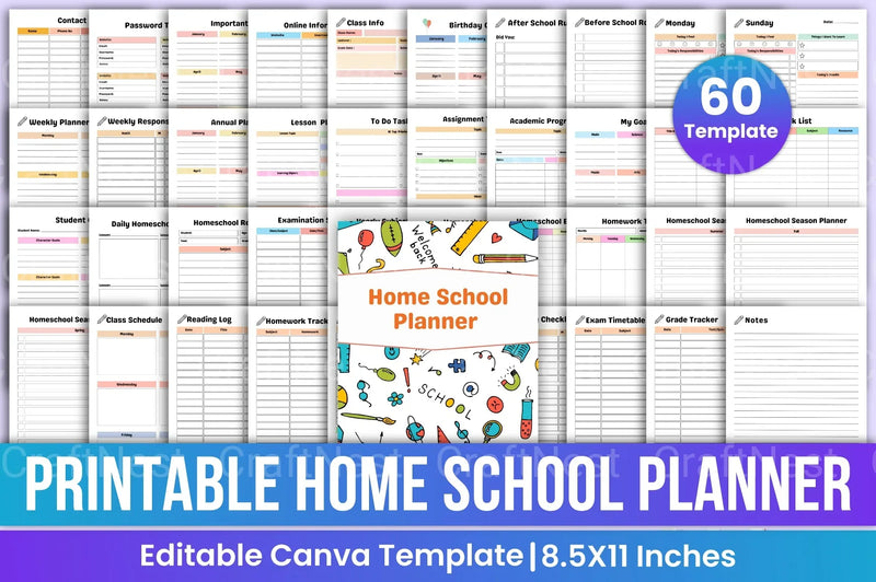 Ultimate Home School Planner - CraftNest - Digital Crafting and Art