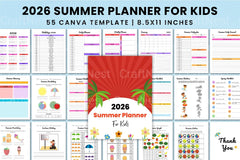 Summer Planner for Kids - CraftNest - Digital Crafting and Art