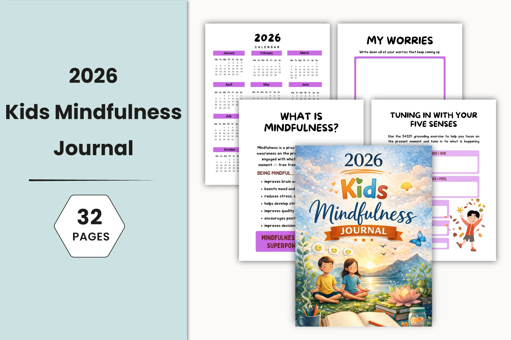 Kids Mindfulness Journal
