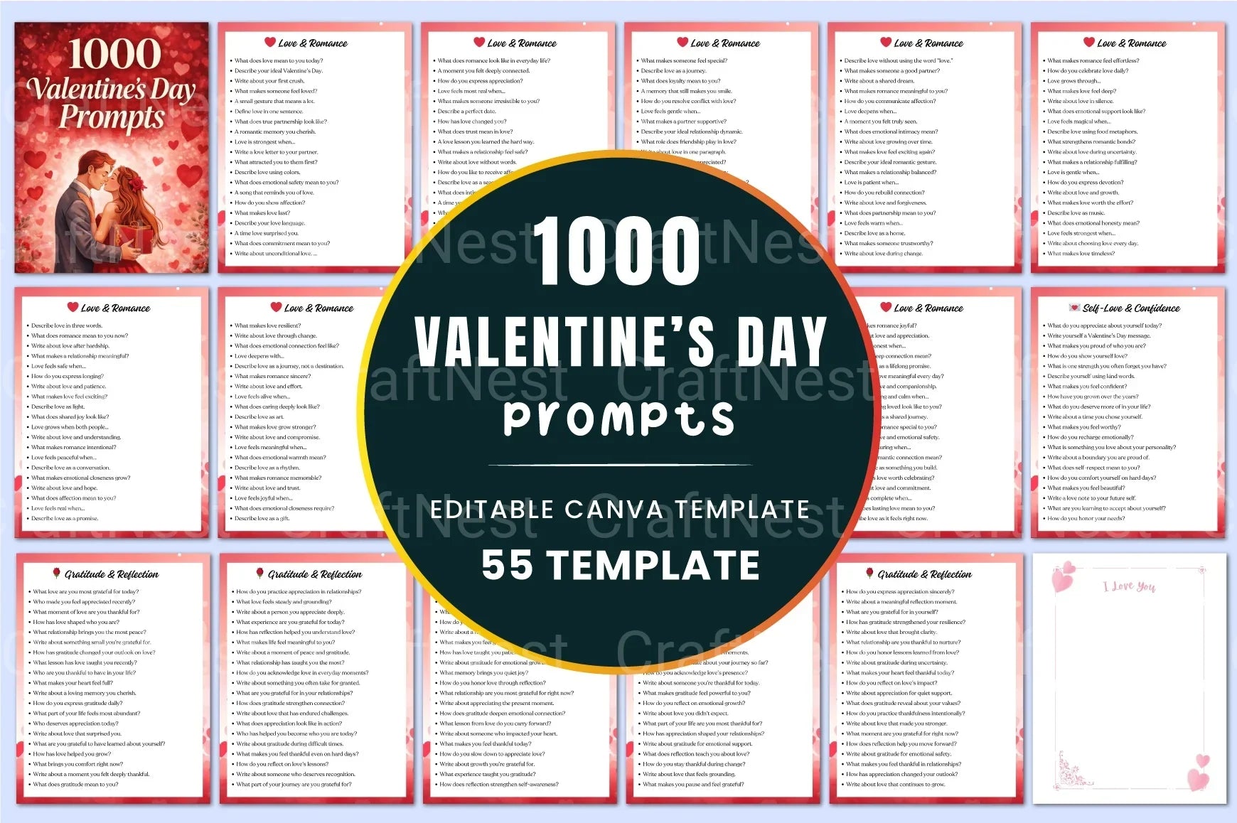 Valentine's Day Creative Prompts - CraftNest - Digital Crafting and Art